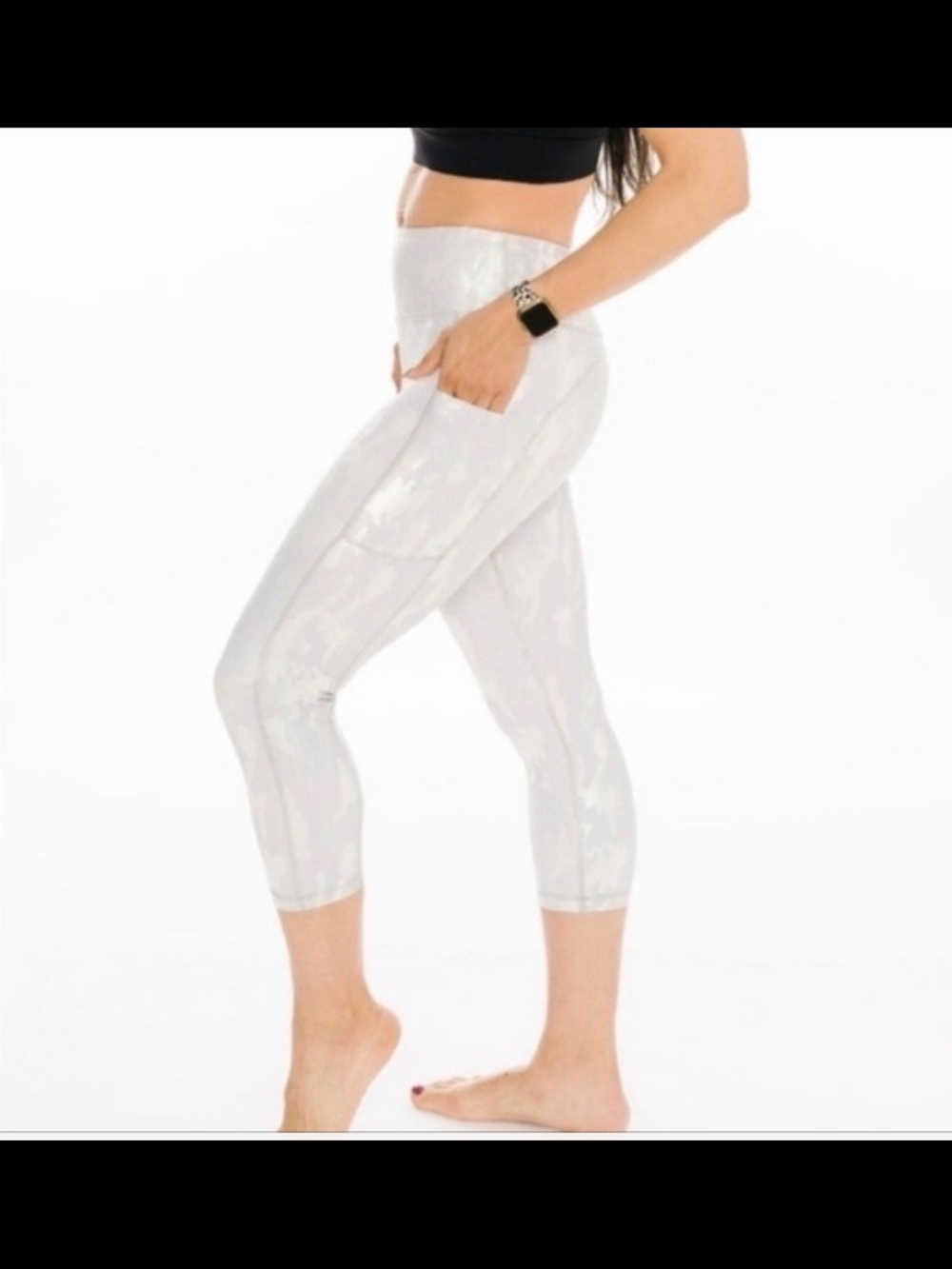 Zyia Camo Metallic Light and Tight Leggings Size 12